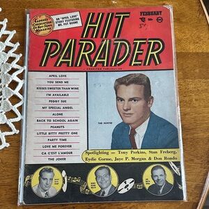 Vintage Hit Parader Magazine February, 1958 Issue
